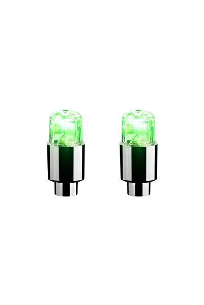 Choice3 Green2PCS 2/4PCS LED Tire Valve Cap Lights Durable Air Valve Caps wit...