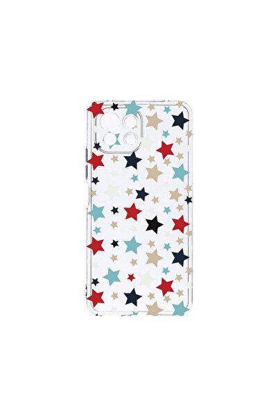bestcase Прозрачен силиконов калъф 2ММ, Съвместим с Xiaomi Mi 11 Lite, Звезди...