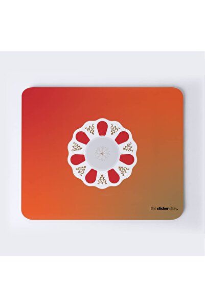 The Mousepad Story. Turkish Tea Plate Red Mousepad