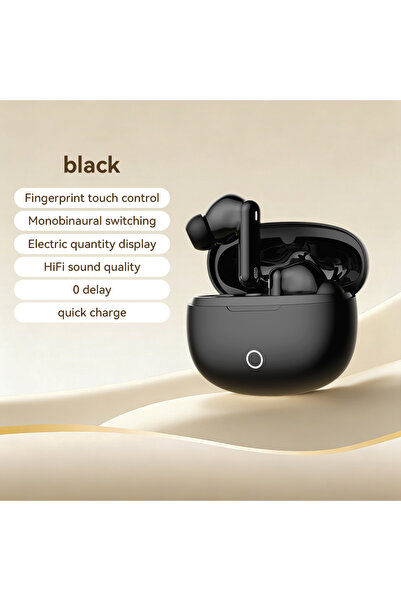Choice1 Black True Wireless Earphones Bluetooth Headphones Noise Reduction Hi...