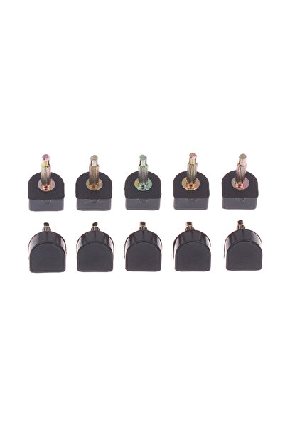 Choice6 أطراف إصلاح الكعب الجديدة باللون الأسود مقاس 11x11 مم، 10 قطع، دبابيس...