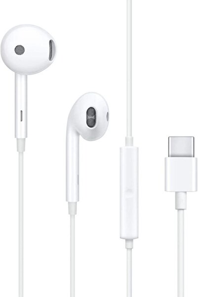 OPPO Căști intraauriculare originale cu fir, tip C, cu microfon MH135-3, albe...