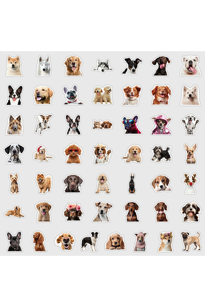 Choice1 50PCS X2 50/100PCS Cute Dog Graffiti Stickers Water Cup Computer Stat...