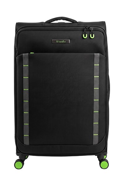 United Colors of Benetton Unisex Siyah Trolley 70 Cm Valiz 14bnt0660-01-s