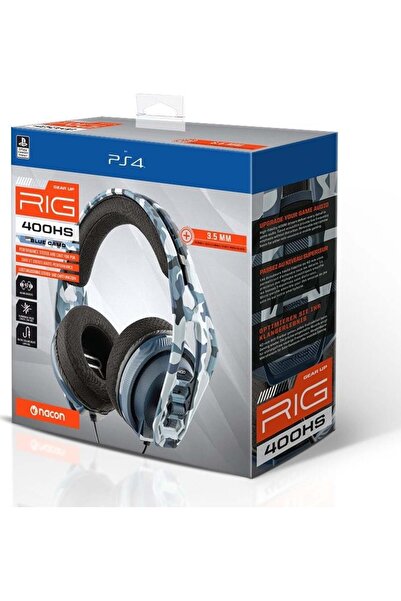 Nacon Headphones RIG PS5/PS4 Wired Headphones RIG400HS - blue camo