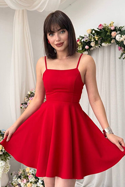 Clothes Fast Women's Strapless Backless Mini Dress with Tie Detail, Princess ...