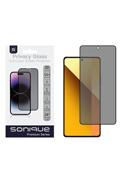 Sonique Privacy Glass Premium Series HD Full Cover 9H Xiaomi Redmi Note 13 5G...
