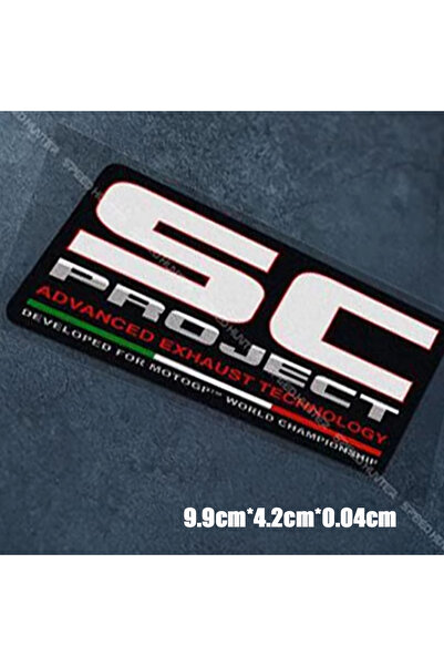 Choice Medium Waterproof decorative reflective sticker For SC PROJECT exhaust...