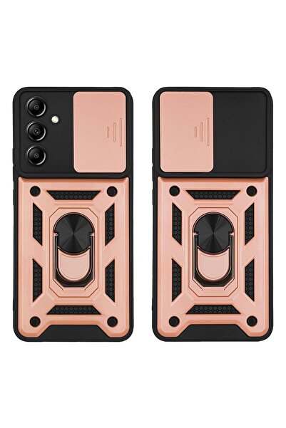 Sonique Θήκη Ring Armor CamPro για Samsung Galaxy A14 4G / Galaxy A14 5G Ροζ ...