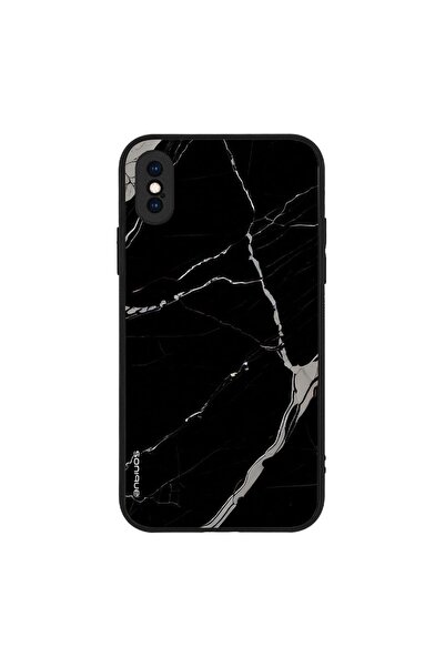 Sonique Θήκη Marble Series για Apple iPhone X / iPhone XS Μαύρο
