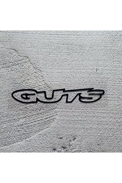 Choice1 ملصق شعار GUTS أسود اللون - قطعة واحدة - ذاتي اللصق ومقاوم للماء |   ...