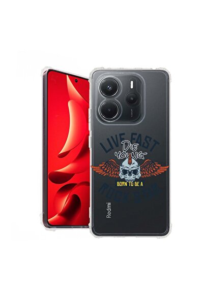 bestcase Husă pentru Xiaomi Redmi Note 14 5G, Antișoc 1.5MM, Rock Star, Prote...