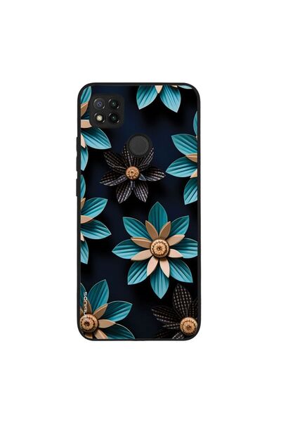 Sonique Θήκη 3D Flower Series για Xiaomi Redmi 9C / Redmi 10A Γαλάζιο