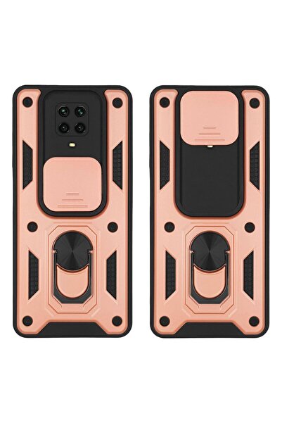 Sonique Θήκη Ring Armor CamPro για Xiaomi Redmi Note 9S/9 Pro Ροζ Χρυσό
