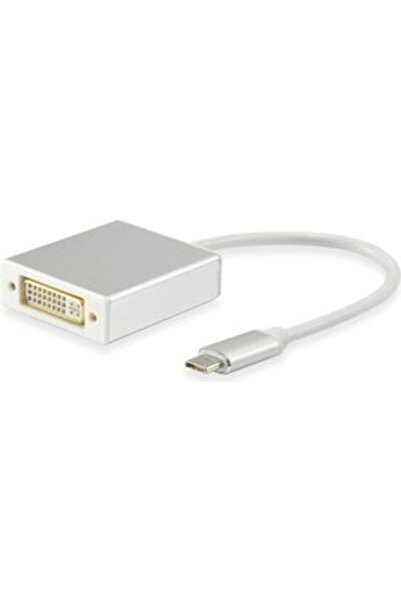 EQUIP 133453 Adaptor USB Tip C Mascul la DVI-I Dual Link Femelă, 15cm