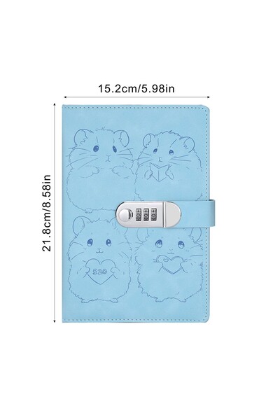 Choice4 A5 1 1spc A5 Cute Girl Style Diary with Lock Password Book Thick Crea...