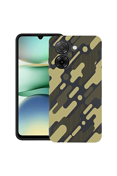 bestcase Θήκη Σιλικόνης Λεπτή για Xiaomi Redmi A5, Πράσινο Καμουφλάζ, 2030991...