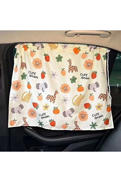 Choice3 02 1pcs Car Window Shades For Baby Cartoon Pattern Suction Cup Curtai...