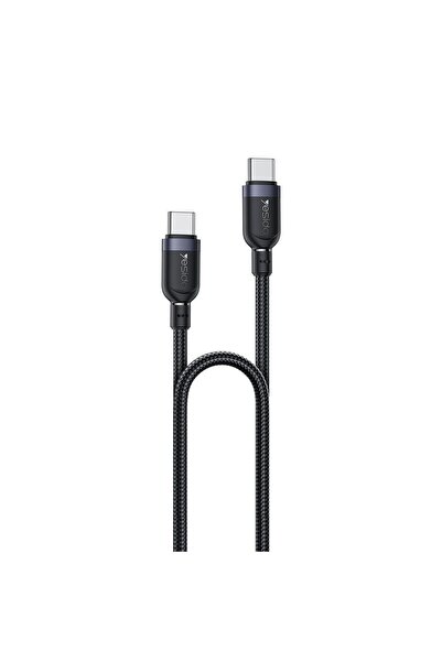 Yesido Καλώδιο CA190 Braided Type-C σε Type-C 60W 1.2m Μαύρο