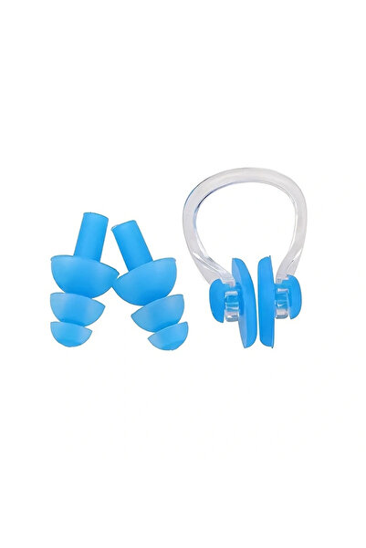 Choice3 blue 1set Waterproof Silicone Swimming Earplugs Nose Clip Plugs,Ear &...