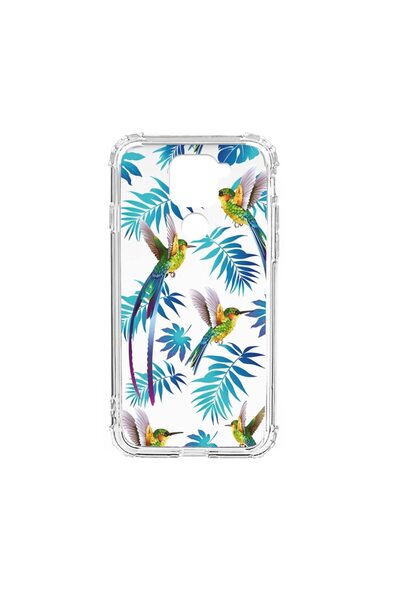 bestcase Антишоков силиконов калъф, съвместим с Xiaomi Redmi Note 9 4G, Див т...