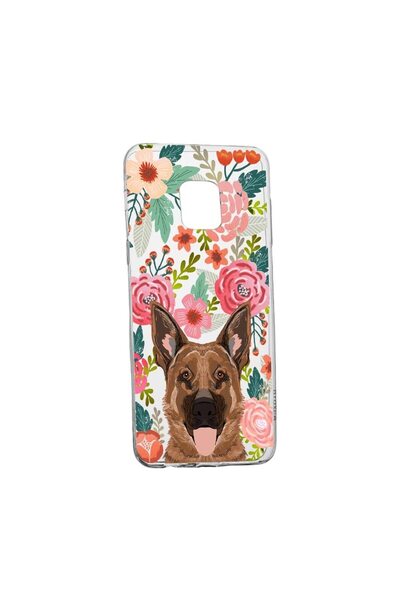 bestcase Dog and Flowers Case, for Xiaomi Redmi Note 9S, wear-resistant, anti...