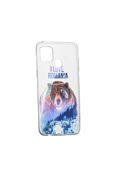 bestcase Husa Silicon Compatibila Cu Realme C21, I Love Romania, rezistenta l...