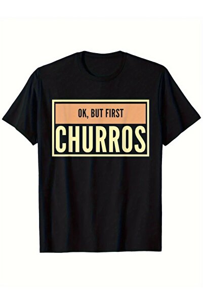 yiou trendy clothing Men's fun T-shirt, but eat an ice cream cone first! - Bl...