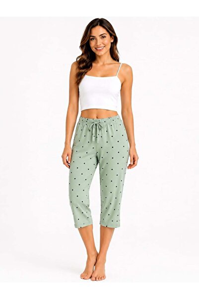 Pemilo Women's Patterned Milan Capri Single Bottom