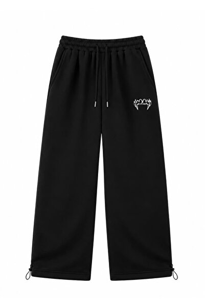 zaee Tiger Fang Nakışlı Ayarlanabilir Paça Baggy Eşofman Altı