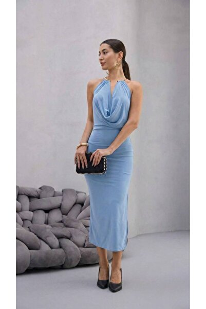 MİSTİX İSTANBUL Biber Collection Kadın Halka Detaylı Derin Göğüs Ve Sırt Deko...