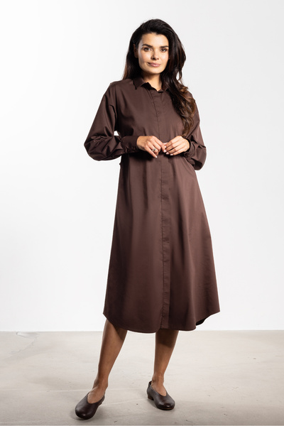 Awama Rochie A736, ciocolatiu, nylon, spandex, S INTL