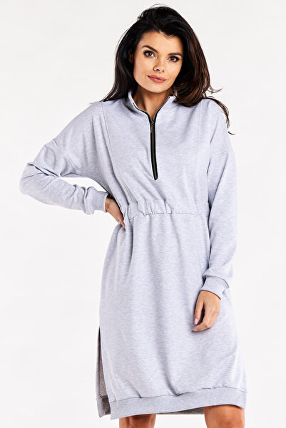 Infinite You Rochie dama InfiniteYou, Bumbac, M322 - Gri -, L INTL