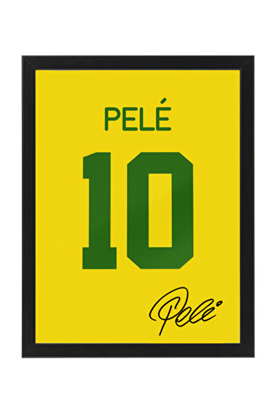 Boomah Accessories Pele Brazil Legend Autographed Jersey Poster with Frame 30...