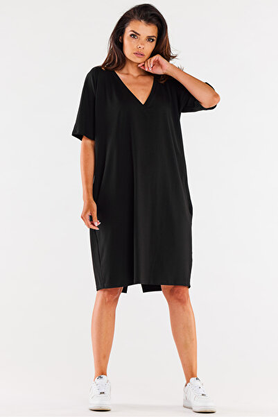 Infinite You Rochie dama InfiniteYou, Bumbac, M303 - Neagra -, One Size INTL
