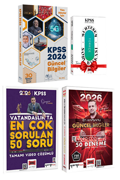 CBA Akademi 2026 KPSS Güncel Bilgiler Konu Denemeli+Vatandaşlıkta En Çok Soru...