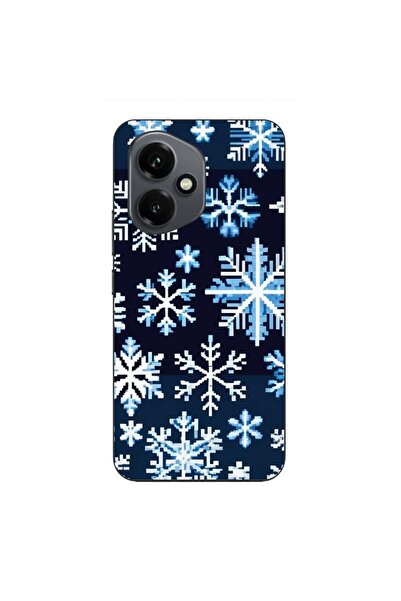 OEM Husa compatibila cu Honor 400 Silicon Gel Tpu Model Pixel Art Snowflakes