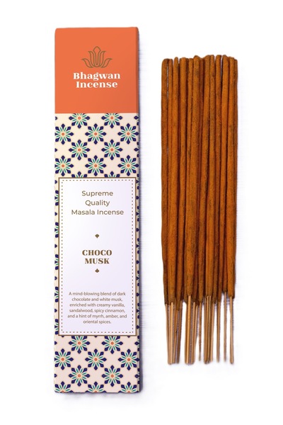 Bhagwan Incense Mosc cu Ciocolată - bețișoare parfumate masala naturale premi...