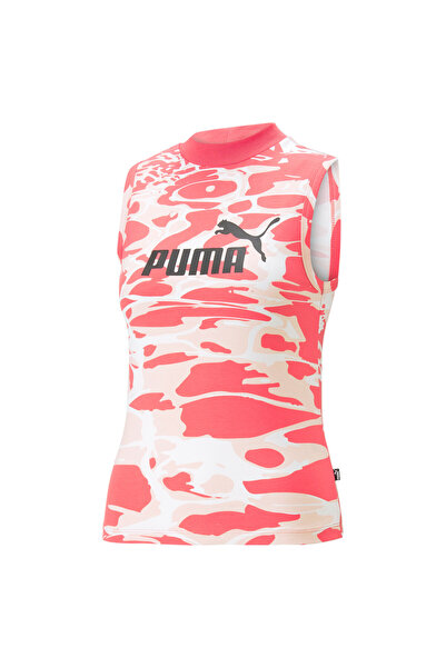 Puma Women Summer Splash Printed Tank Top - Pink