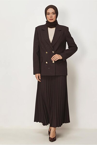 Alvina Pul Detailled Skirt Suit 30554