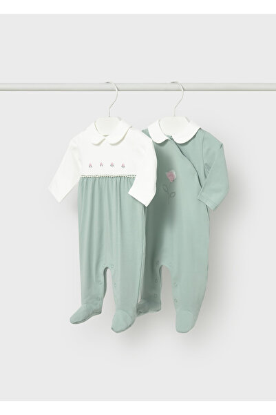 MAYORAL Baby Girl 2-Piece Booties and Overalls Set 1703