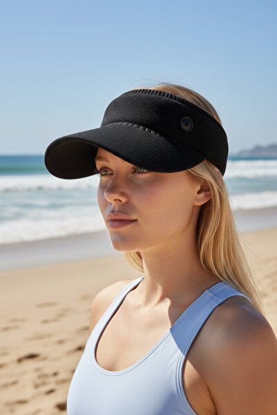 Aware Time Visor Beach Tennis Hat with Elastic Back
