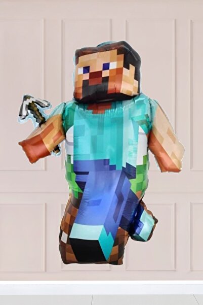 Atölye Mi Büyük Steve Folyo Balon Minecraft Balon Büyük Steve