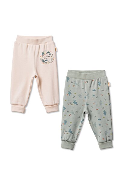 Magu Baby Cotton Sea Patterned 2-Piece Bottom Pants Set