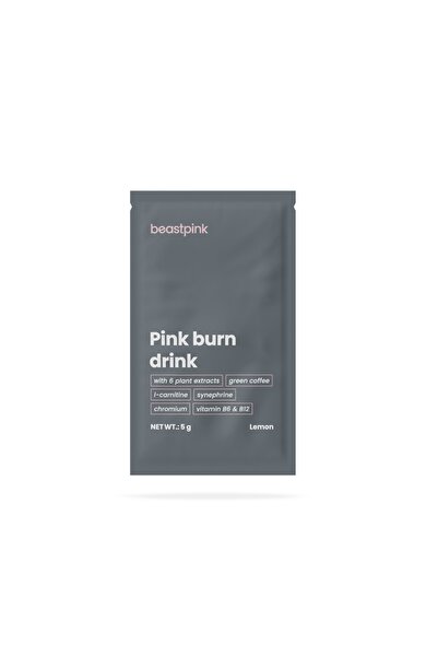 GymBeam Probă de băutură Pink Burn, 5 g lămâie