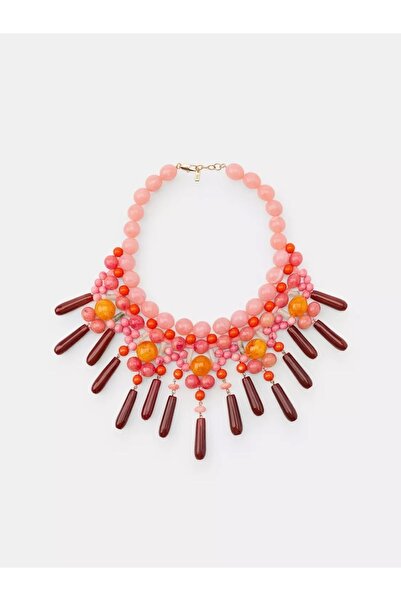 venti design Çoklu Renkli Boncuk Choker Kadın Kolye