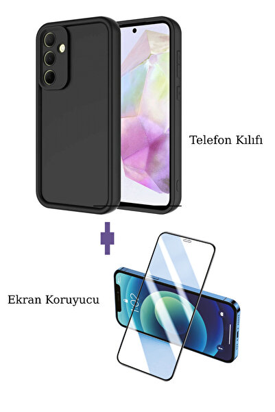 Fuchsia Samsung Galaxy A17 5G ile Uyumlu Viera Darbe Emici Silikon Kılıf + Se...
