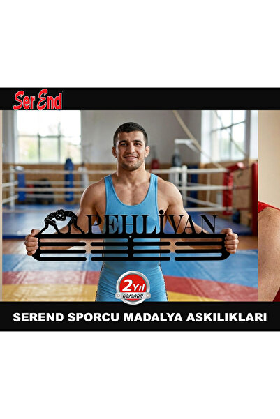 Serend GÜREŞCİ Madalya Askılığı, Madalya Askısı, Duvara Monte Madalya Tutucu, Ödül Duvar Askılığı