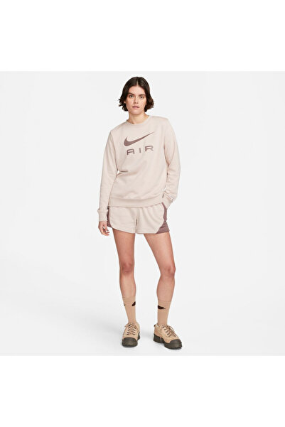 Nike Air Fleece Women's Beige Shorts Matte Sportswear