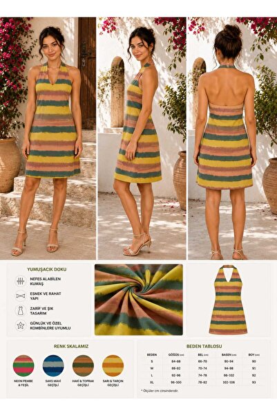 MB MİSSLADY COLLECTION Mimoza Yazlık ELBİSE ( AKDENİZ RÜYASI ELBİSE )